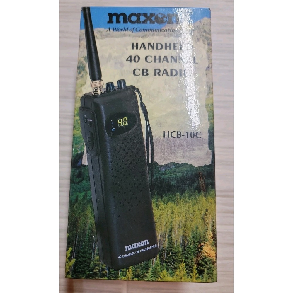 Maxon HCB-10C Handheld 40 Channel CB Radio Tested Working Box Manuals